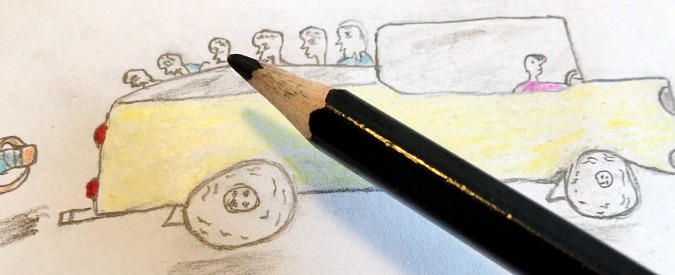 Copertina di Migranti, chi arriva in Italia è un sopravvissuto. I disegni indelebili di Lamin: “Sahara, ossa nella sabbia…”