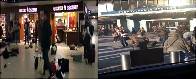 Copertina di Pendolari sentono dei colpi di pistola e si danno alla fuga. Le immagini della stazione nel caos