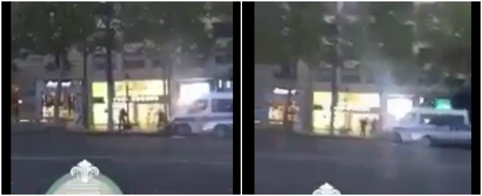 Copertina di Parigi, la polizia risponde all’attentatore. Le immagini di un passante