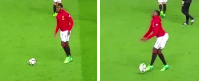 Copertina di Che botta! Pogba si distrae un secondo e la palla arriva dove fa più male