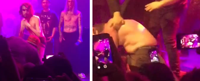 Copertina di Volano bicchieri e i rapper vanno su tutte le furie. Il pestaggio è sul palco