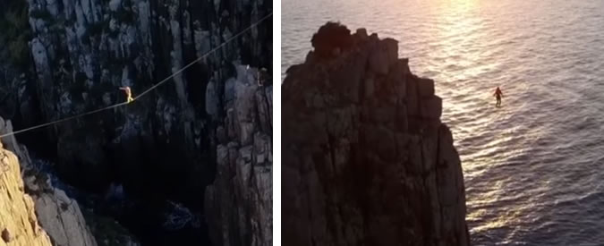 Copertina di A passeggio sospeso nel vuoto. L’impresa (estrema) del funambolo vi lascerà senza fiato