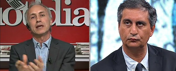 Copertina di Consip, Lavia vs Travaglio: “Sei un manettaro, pubblichi patacche”. “E tu un asino, ripeti a pappagallo quello che dice Renzi”