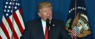 Attacco Usa in Siria, il discorso di Trump: “Bombe su base siriana per nostra sicurezza”