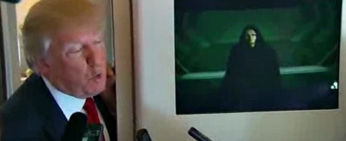 Copertina di Attacco Usa in Siria, Trump: “Idlib? Disgrazia per l’umanità”. Ma parla davanti a Guerre stellari