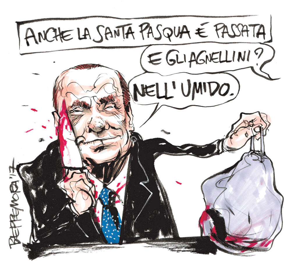 Copertina di La vignetta di Beppe Mora