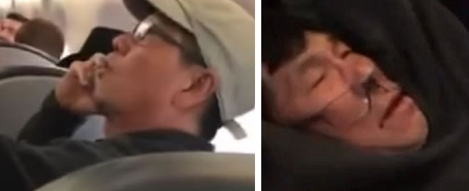 Copertina di United Airlines, spunta un nuovo video. Il passeggero prima di essere trascinato via: “Non me ne vado”