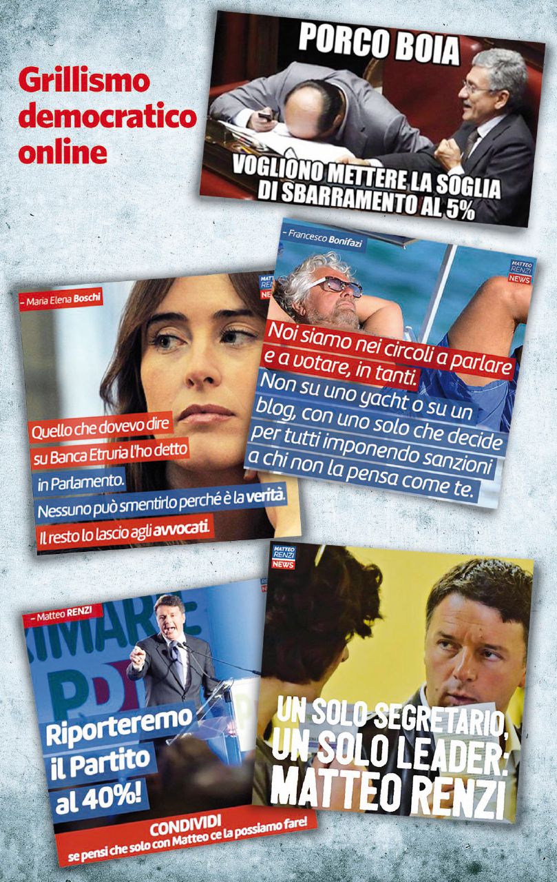 Copertina di I renziani copiano Grillo: il Pd parte alla guerra sul web