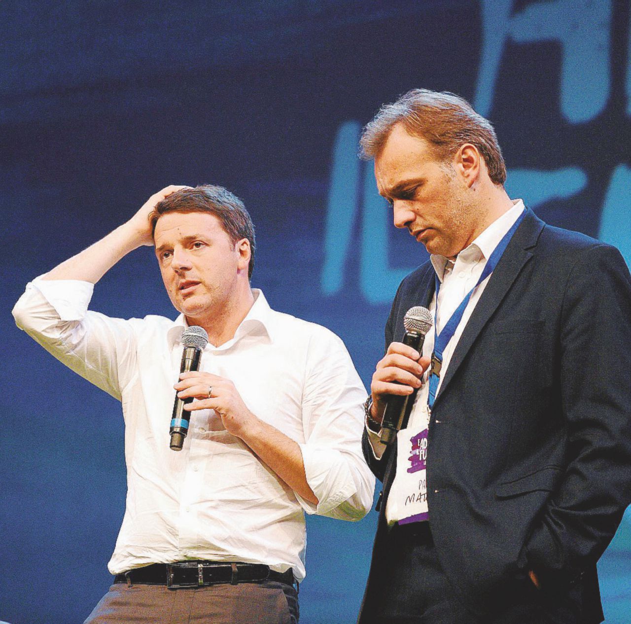 Leopoldi - Matteo Renzi e Matteo Richetti sul palco dell’ultima kermesse fiorentina - Ansa Vitalizi, il Pd porta in aula i tagli (ma non passeranno)