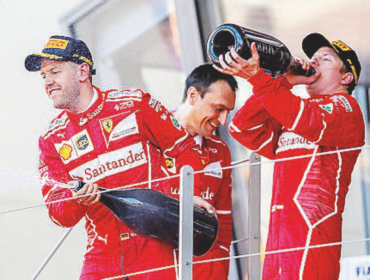 Copertina di Montecarlo: si svegliano le Ferrari. Vettel primo, Raikkonen secondo