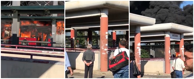 Copertina di Roma, brucia un bus dell’Atac. E’ il tredicesimo in un anno: “Comprato nel 2013 c’è scarsa manutenzione”