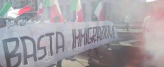 Copertina di Milano, il corteo anti-immigrazione è un flop. In 150 scandiscono slogan nazionalisti: “Casa, lavoro solo agli italiani”
