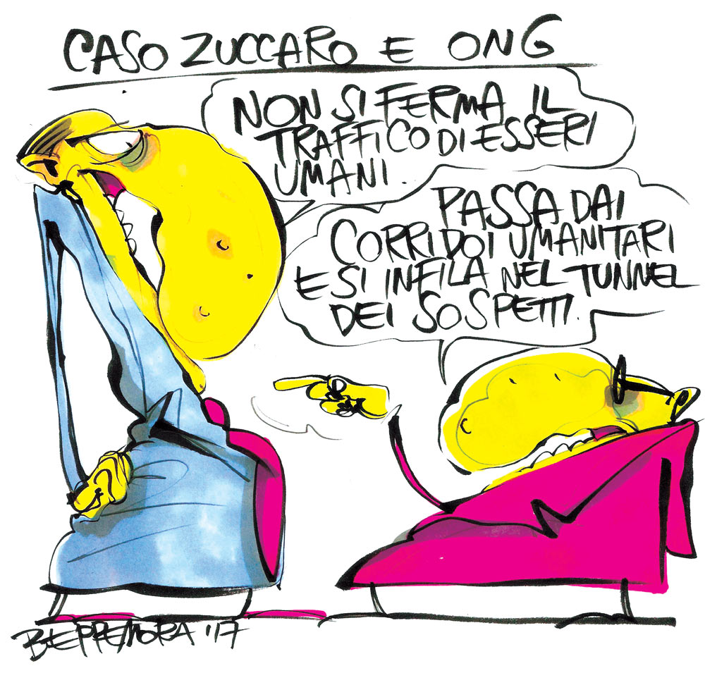 Copertina di La vignetta di Beppe Mora