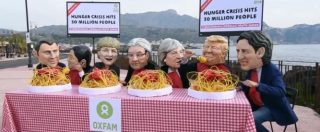 Copertina di G7 Taormina, Oxfam: “I leader mondiali banchettano ma 30 milioni di persone muoiono di fame”