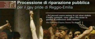 Copertina di Gay Pride a Reggio Emilia, gruppo lancia processione di riparazione pubblica. La Diocesi prende le distanze