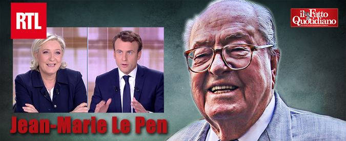 Copertina di Ballottaggio Francia, Jean-Marie Le Pen: “Marine non è stata all’altezza, confronto noioso e incomprensibile”