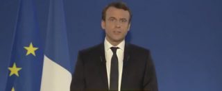 Elezioni Francia, il discorso di Macron: “Grande onore e responsabilità. Difenderò l’Europa e ricostruirò legame con i suoi cittadini”