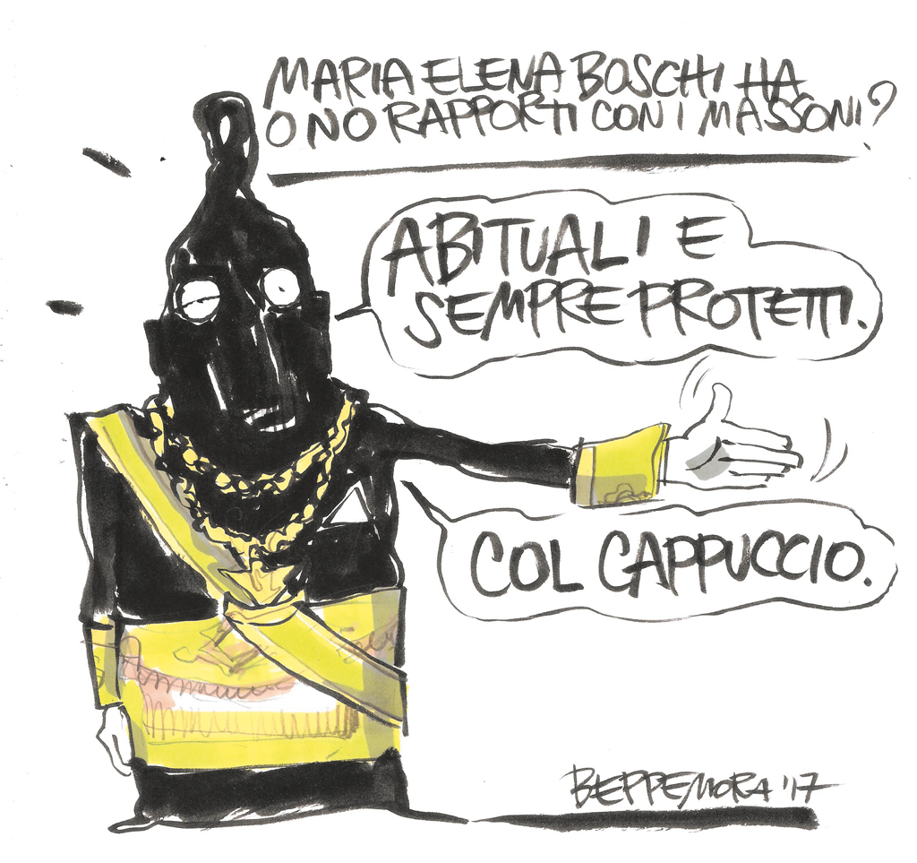 Copertina di La vignetta di Beppe Mora