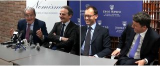 Copertina di Incontro Renzi-Prodi, la battuta del segretario Pd al Prof: “Io alla tua sinistra, è una notizia”. “Dipende da come uno si volta”