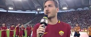 Copertina di Francesco Totti, addio alla Roma. La lettera di saluto ai tifosi: “Si spegne la luce e ho paura”