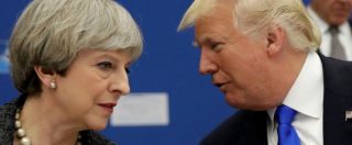 Copertina di Donald Trump, Theresa May insiste: “Ha sbagliato condividere Britain First”. Lui: “Si occupi del terrorismo islamico”