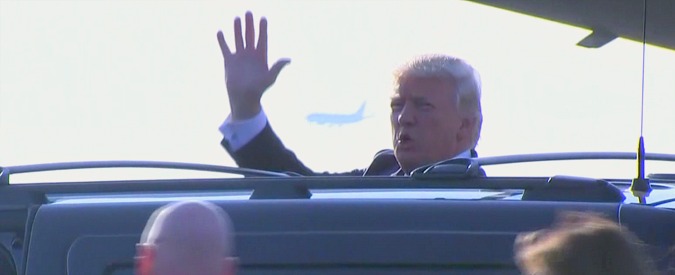 Copertina di Trump e Melania in Italia, l’arrivo in una Roma blindata. Intorno alla residenza non si passa neanche a piedi