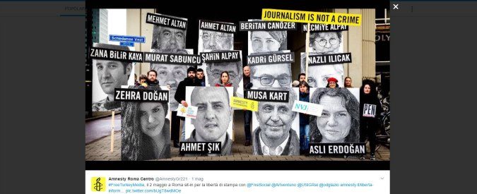 Giornata mondiale della libertà di stampa: Ankara piange, ma il resto del mondo non ride