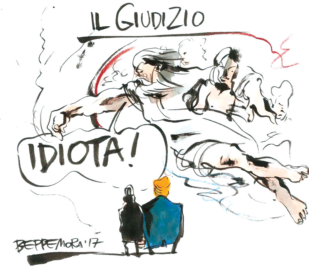 Copertina di La vignetta di Beppe Mora