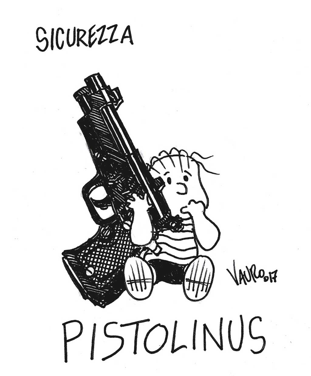 Copertina di La vignetta di Vauro