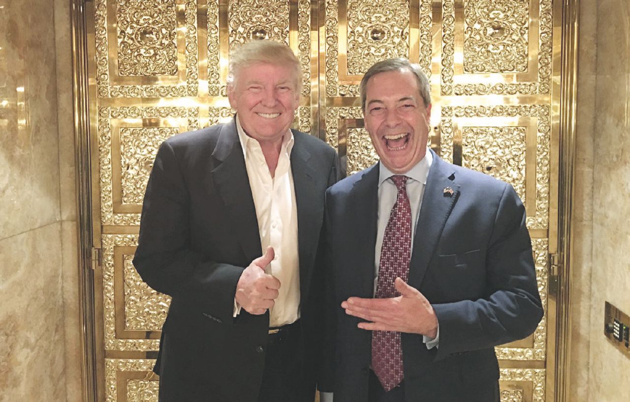 Questione di business - L’incontro a novembre a New York: “Faremo ottimi affari insieme” disse Farage - Ansa Trump & Farage il duo irresistibile del “Russiagate”