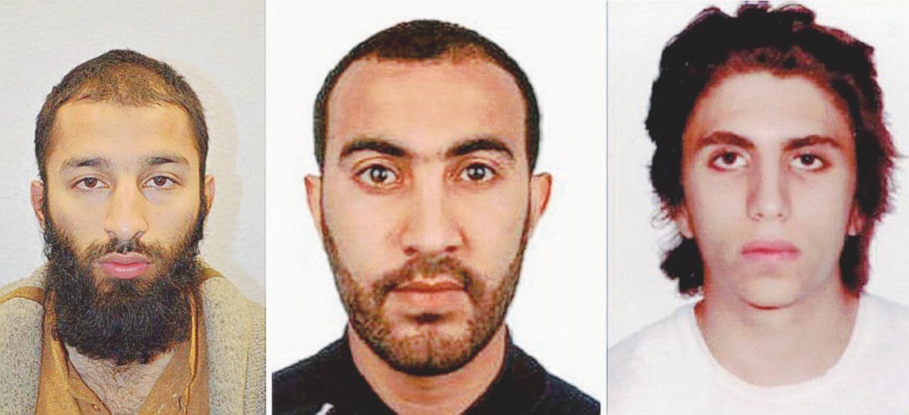 Khuram Butt, Rachid Redouane e l’italiano Youssef Zaghba - Ansa Roma: “Yussef segnalato”. Londra: “No, non è vero”