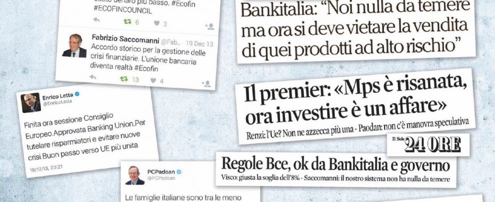 I volenterosi carnefici delle banche italiane. Una lista incompleta I volenterosi carnefici delle banche italiane. Una lista incompleta