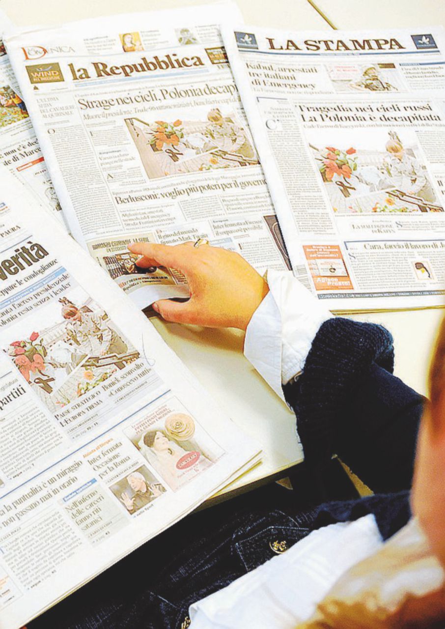 In edicola - L’indagine sulle presunte irregolarità dei gruppi Espresso e Sole 24 Ore - Ansa L’inchiesta “in sonno” sui ras dei giornaloni