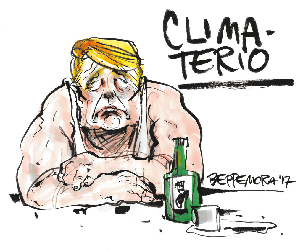 Copertina di La vignetta di Beppe Mora