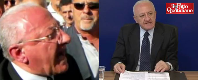 Copertina di De Luca: “Chi fa ammuina per intimidirmi vada a mare. Napoli? C’è qualche amministratore pallista di professione”