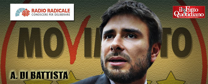 Copertina di M5s, Di Battista: “Renzi? Morto che cammina. Rientro Laboccetta alla Camera? Ho litigato con lui in cortile”