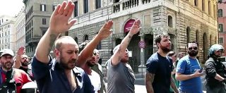 Copertina di Ius soli, saluti romani e cori contro Boldrini al corteo di Forza nuova. Cinquanta denunciati