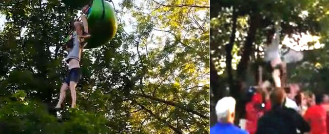 Copertina di Paura al parco divertimenti: ragazzina scivola dalla giostra alta 8 metri. Il salvataggio è in extremis