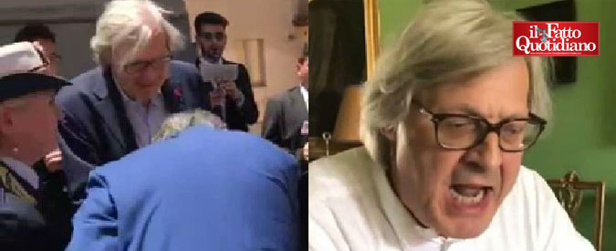 Copertina di Sgarbi accolto come una rockstar a Calascibetta con tanto di baciamano. E al prete che protesta: “Pensi a pregare”