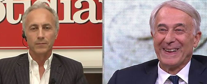 Copertina di Pisapia vs Travaglio: “Ho letto quel sondaggio sul suo giornale, Il Foglio”. “Veramente è Il Fatto”