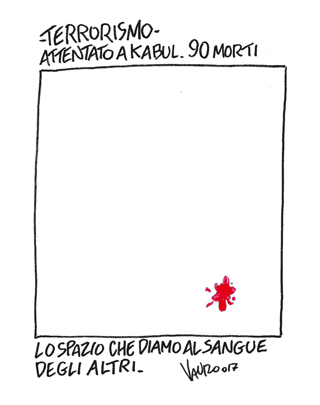 Copertina di vignetta di vauro