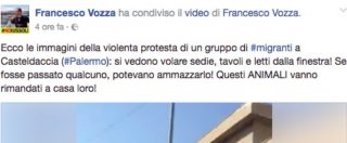 Copertina di Palermo, migranti protestano al centro d’accoglienza. Coordinatore Noi con Salvini: “Questi animali vanno mandati a casa”