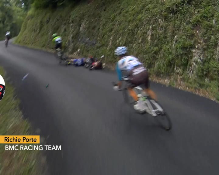 Copertina di Tour de France, tremenda caduta di Richie Porte: costretto al ritiro – VIDEO