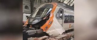 Copertina di Spagna, incidente ferroviario nel centro di Barcellona: 54 feriti, uno grave