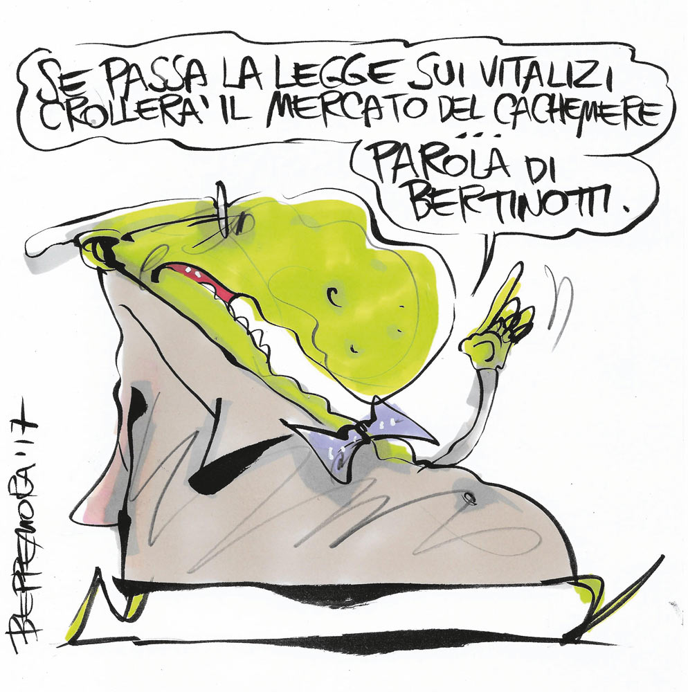 Copertina di La vignetta di Beppe Mora