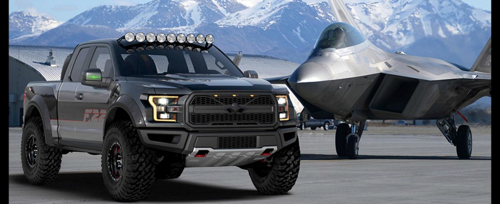 Copertina di Ford F-150 Raptor & F-22 Raptor, gli yankee mostrano i muscoli – FOTO e VIDEO