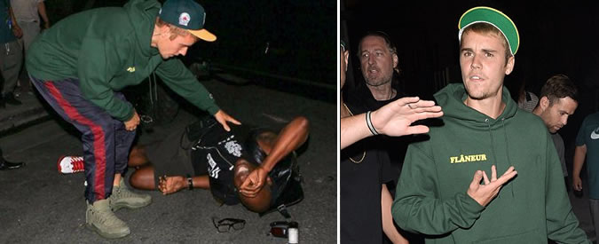 Copertina di Justin Bieber assediato dai paparazzi ne combina una delle sue: parte a razzo e finisce a…