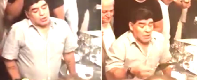 Copertina di Maradona ubriaco fradicio? Ecco il discorso dell’ex campione dopo la cena in suo onore