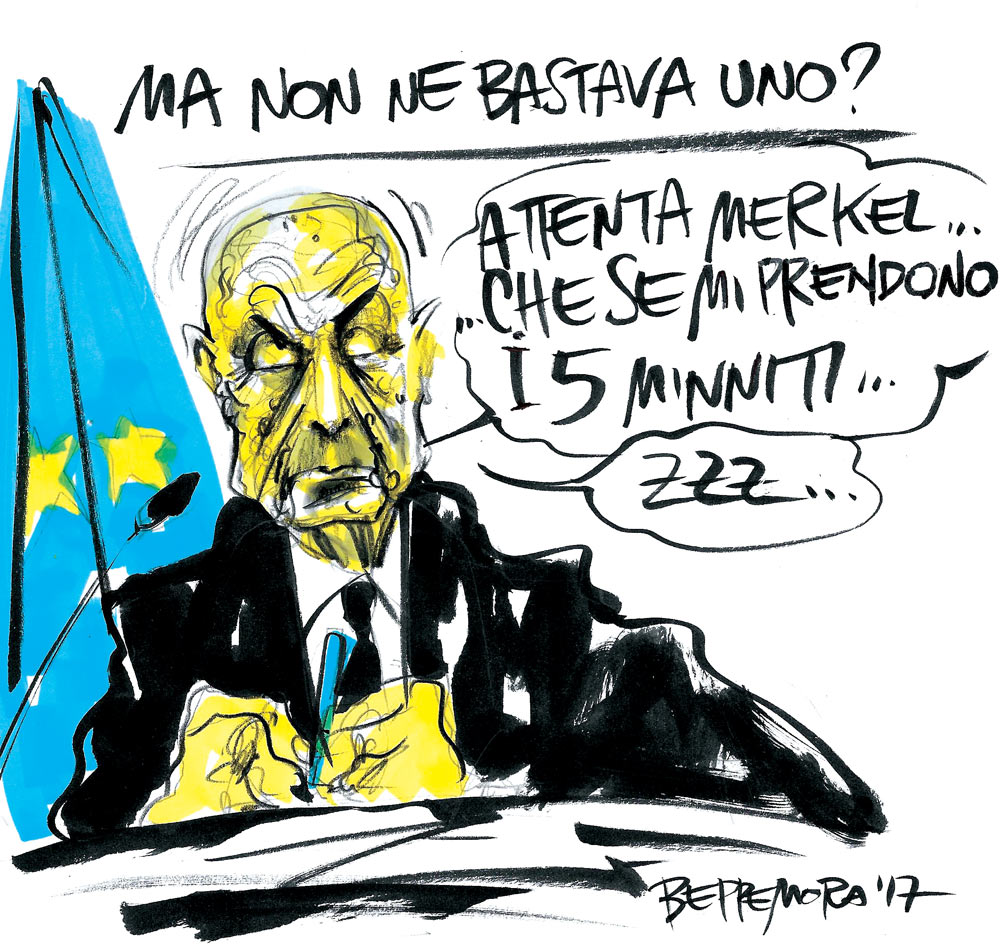 Copertina di La vignetta di Beppe Mora