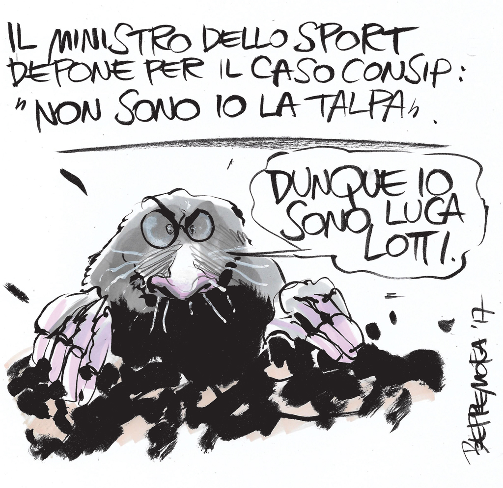 Copertina di La vignetta di Beppe Mora